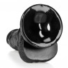 Real Rock Ultra Skin Gode Balls Curved RealRock 12.5 x 3.6cm Noir